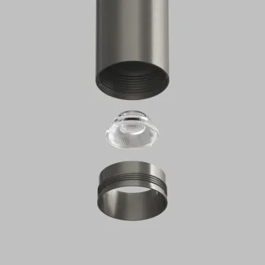 Светильник для трека SHINE SPOT со светодиодом D35хH70 48В DC 6 Вт RA-90 3000 К IP20 темный никель алюм. DENKIRS DK5740-DN