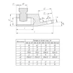 Наконечник болтовой 1НБ 150-240 (угол 10 гр.) (до 1 кВ)