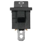 Выключатель клавишный KCD1-102 250В AC/DC, 1P, 6А, (3с), ON-ON, черный, Mini TDM