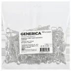 Дюбель-хомут 12х6мм для плоского кабеля нейлон белый (100шт/упак) GENERICA