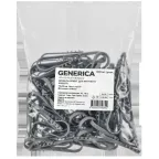 Дюбель-хомут 19х25мм для круглого кабеля нейлон серый (100шт/упак) GENERICA