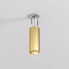 Светильник накладной SHINE TUBE со светодиодом D45хH115 IP20 3000 К 7 Вт RA-90 сатинированная латунь алюм. DENKIRS DK2615-SB