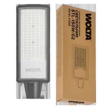 Светильник уличный светодиодный консольный ДКУ 150 Вт 15000 лм 5700К Ra 80 AC 230В IP65 173х71х480мм линза КСС Ш130x60 STL-02