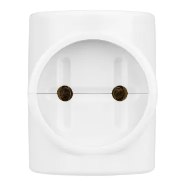 Тройник 3х2П 16А 250B ЕВРО белый "Ретро" (карболит) TDM