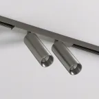 Светильник для трека SHINE SPOT со светодиодом D35хH100 48В DC 8 Втх2 RA-90 3000 К IP20 темный никель алюм. DENKIRS DK5742-DN