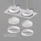 Светильник встраиваемый FLAT IP20 до 15 Вт GX53 LED бел. алюм.