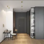 Светильник накладной SHINE TUBE со светодиодом D45хH115 IP20 3000 К 7 Вт RA-90 сатинированная латунь алюм. DENKIRS DK2615-SB