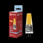                  Лампа светодиодная LED-JC-COB 7Вт 12В G4 6500К 720Лм IN HOME
               