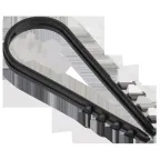 Дюбель-хомут 19х25мм для круглого кабеля нейлон черный (100шт/упак) GENERICA