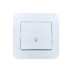                  ASTI Кнопка звонка, 10 А, белый Lezard 7081-0202-103
               