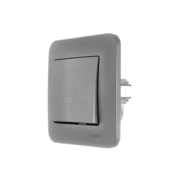 ASTI Выключатель промежуточный 1-кл., 10 А, платина Lezard 7081-3535-107