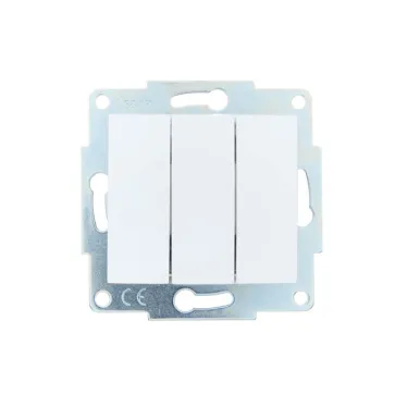 ASTI Выключатель 3-кл., 10 А,механизм, белый Lezard 7081-0288-109