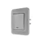 ASTI Выключатель 1-кл. с подсветкой, 10 А, платина Lezard 7081-3535-111