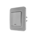 ASTI Выключатель 1-кл. с подсветкой, 10 А, платина Lezard 7081-3535-111