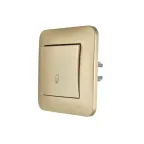 ASTI Кнопка звонка, 10 А, золото Lezard 7081-3636-103