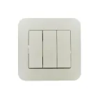 ASTI Выключатель 3-кл., 10 А, крем Lezard 7081-0303-109