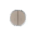 OSEN Выключатель проходной 2-кл., 10 А, механизм, титан Lezard 743-3788-106