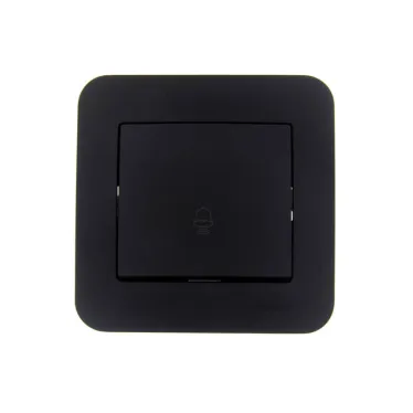 ASTI Кнопка звонка, 10 А, чёрный бархат Lezard 7081-4242-103