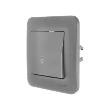 ASTI Кнопка звонка, 10 А, платина Lezard 7081-3535-103