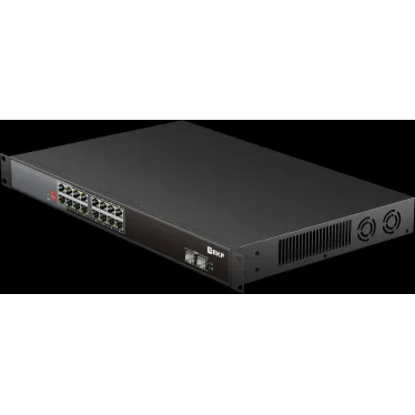 Коммутатор промышленный неуправляемый U-2GX/SFP-16GTP-R, 2 порта 1000Base-X SFP, 16 портов 10/100/1000Base-T(X) RJ45 c PoE, монтаж в 19'' стойку TSX EKF