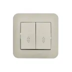 ASTI Выключатель проходной 2-кл., 10 А, крем Lezard 7081-0303-106