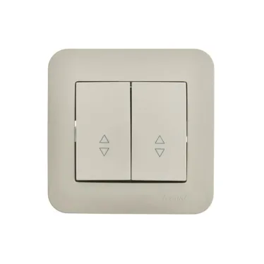 ASTI Выключатель проходной 2-кл., 10 А, крем Lezard 7081-0303-106