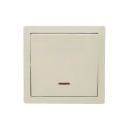 LETO Выключатель с подсветкой крем Lezard 752-0300-111