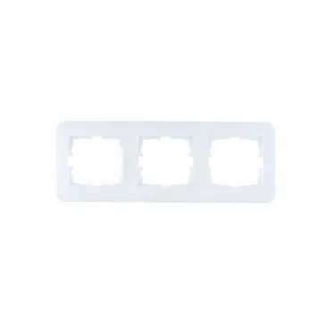 ASTI Рамка 3-ая горизонтальная без вставки белая Lezard 7081-0200-148