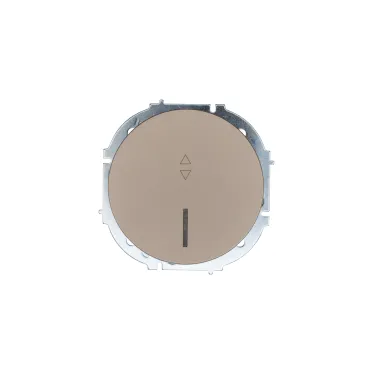 OSEN Выключатель проходной 1-кл. с подсветкой, 10 А, механизм, титан Lezard 743-3788-114