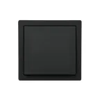 LETO Выключатель чёрный бархат Lezard 752-4200-100