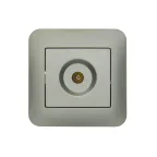                  ASTI Розетка ТВ проходная, платина Lezard 7081-3535-129
               