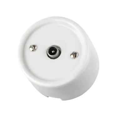 Розетка TV оконечная белая «Болонь» TDM