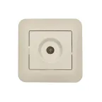                  ASTI Розетка ТВ проходная, крем Lezard 7081-0303-129
               