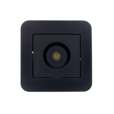 ASTI Розетка ТВ проходная, чёрный бархат Lezard 7081-4242-129