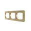 ASTI Рамка 3-ая горизонтальная без вставки золото Lezard 7081-3600-148