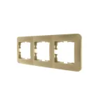ASTI Рамка 3-ая горизонтальная без вставки золото Lezard 7081-3600-148