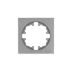 OSEN Рамка 1-ая универсальная, серый матовый Lezard 743-7400-146