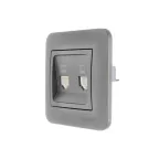 ASTI Розетка 2-ая компьютерная, платина Lezard 7081-3535-141