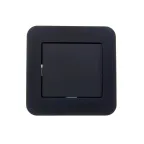 ASTI Выключатель 1кл., 10 А, чёрный бархат Lezard 7081-4242-100