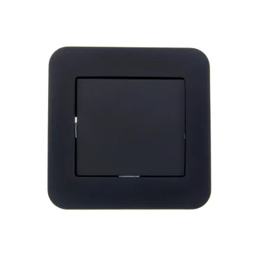 ASTI Выключатель 1кл., 10 А, чёрный бархат Lezard 7081-4242-100