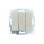 ASTI Выключатель 3-кл., 10 А, механизм, крем Lezard 7081-0388-109