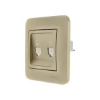 ASTI Розетка компьютер +телефон золото Lezard 7081-3636-143