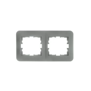 ASTI Рамка 2-ая горизонтальная, платина Lezard 7081-3500-147