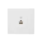 LETO Розетка телефонная евро белый Lezard 752-0200-137