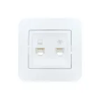 ASTI Розетка компьютер +телефон белая Lezard 7081-0202-143