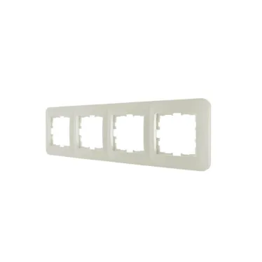 ASTI Рамка 4-ая горизонтальная, жемчужно-белый перламутр Lezard 7081-3000-149