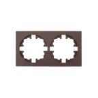                  OSEN Рамка 2-ая универсальная, шоколад Lezard 743-7300-147
               