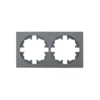                  OSEN Рамка 2-ая универсальная, серый матовый Lezard 743-7400-147
               