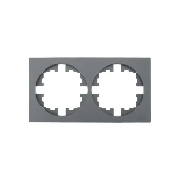 OSEN Рамка 2-ая универсальная, серый матовый Lezard 743-7400-147