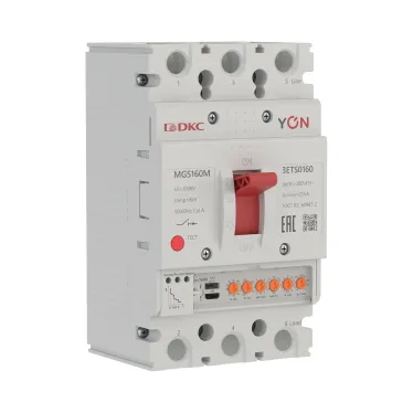 Выключатель автоматический YON MGS160M 3P 63-160A 25kA с электронным расцепителем ETS